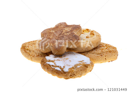 spanish shortbread cookies isolated spanish shortbread cookies isolated 121031449