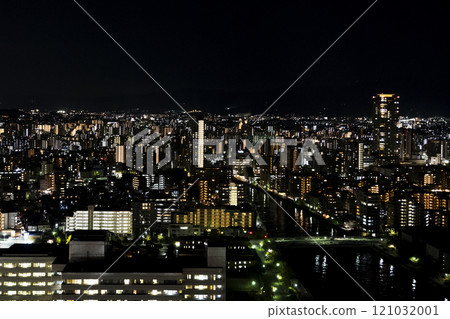 Fukuoka city night view 121032001