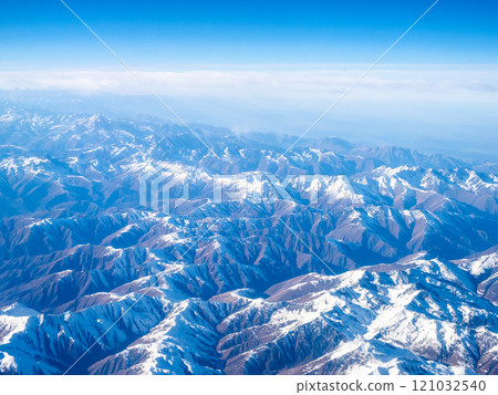 view of Caucasus mountains through window view of Caucasus mountains through window 121032540