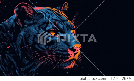 tiger, animal, vector 121032679