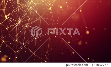 Dark red background with interwoven golden beams. Dark red background with interwoven golden beams. 121032746