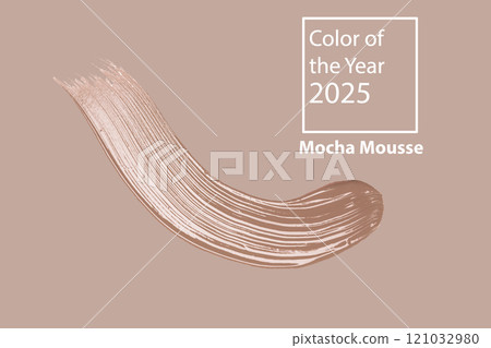 Color 2025 year. Mocha colour background Color 2025 year. Mocha colour background 121032980
