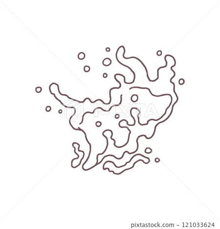 Vector illustration with sketch image of black and white water splash. 121033624