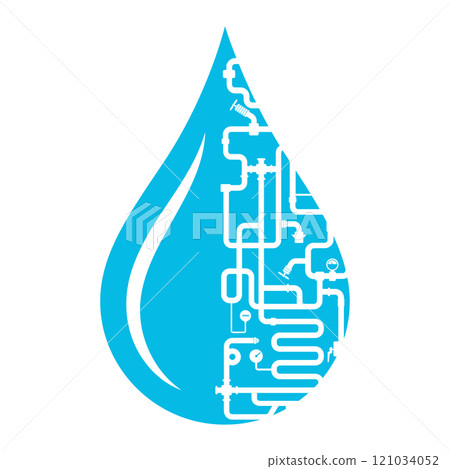 Water drop and water pipe system 121034052
