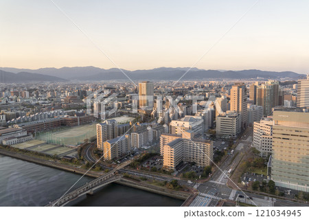 Dawn of Fukuoka city 121034945