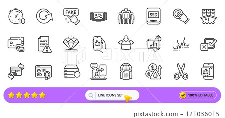 Group, Phone timing and Get box line icons for web app. Pack of Recovery server, Timer, Ssd pictogram icons. Image carousel, Internet documents, Checkbox signs. Money, Cut, Touchscreen gesture. Vector Group, Phone timing and Get box line icons for web app. Pack of Recovery server, Timer, Ssd pictogram icons. Image carousel, Internet documents, Checkbox signs. Money, Cut, Touchscreen gesture. Vector 121036015