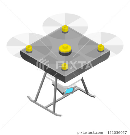 3D Isometric Flat Set of Military Drones. Item 2 3D Isometric Flat Set of Military Drones. Item 2 121036057