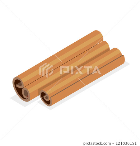 3D Isometric Flat  Icon of Cooking Ingredients. Item 5 121036151