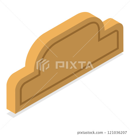 3D Isometric Flat  Set of Signboard Collection. Item 3 121036207
