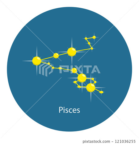 Illustration of Zodiac Constellations. Item 9 Illustration of Zodiac Constellations. Item 9 121036255