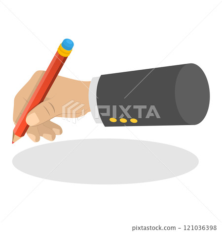 3D Isometric Flat  Illustration of Hand Gesture Set. Item 7 121036398
