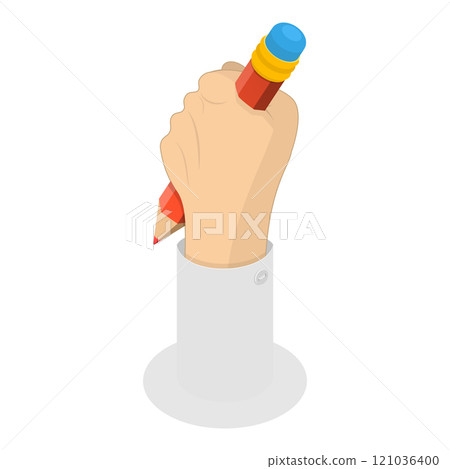 3D Isometric Flat  Illustration of Press Freedom. Item 2 121036400