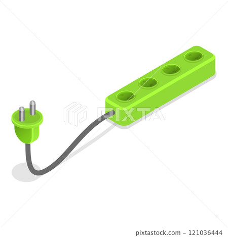 3D Isometric Flat Set of Tools Of Electrician. Item 2 3D Isometric Flat Set of Tools Of Electrician. Item 2 121036444