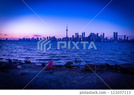Toronto night view from the lake Toronto night view from the lake 121037113