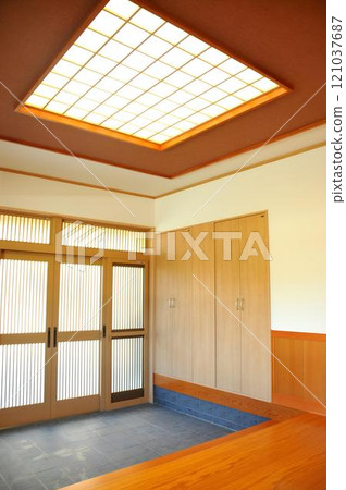 Entrance Japanese style sliding door lighting Entrance Japanese style sliding door lighting 121037687