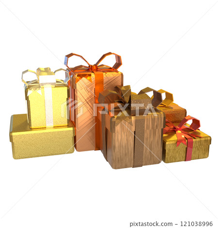 The Gift box for celebration or Holiday concept 3d rendering. The Gift box for celebration or Holiday concept 3d rendering. 121038996
