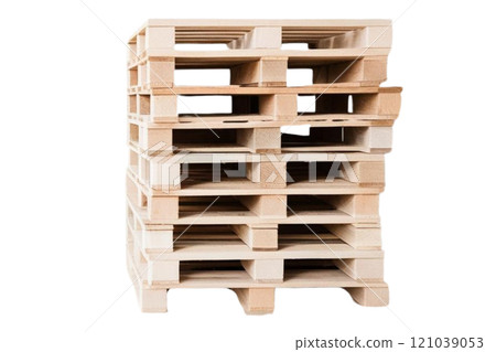 wooden pallets on isolate transparency background, PNG wooden pallets on isolate transparency background, PNG 121039053