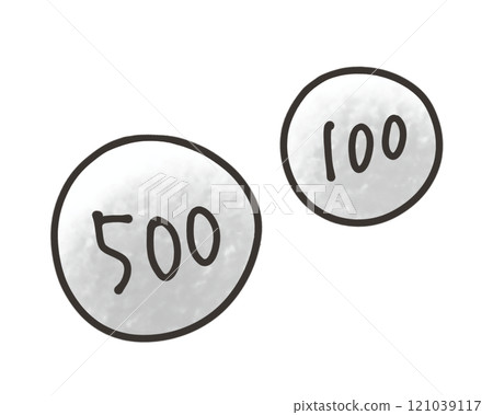 Loose and simple coins, analog style Loose and simple coins, analog style 121039117