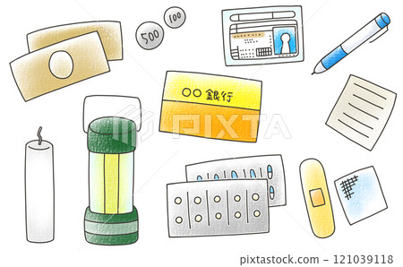 Loose and simple disaster prevention set 2 Analog style 121039118