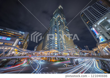 Abeno Harukas and MIO night view Abeno Harukas and MIO night view 121040886