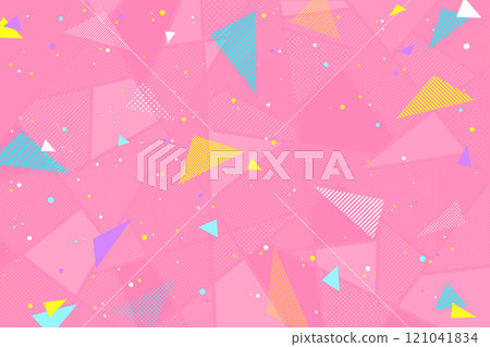 Triangular bright and pop background material Pink Colorful Dreamy Pastel Background Dot Stripe Triangular bright and pop background material Pink Colorful Dreamy Pastel Background Dot Stripe 121041834