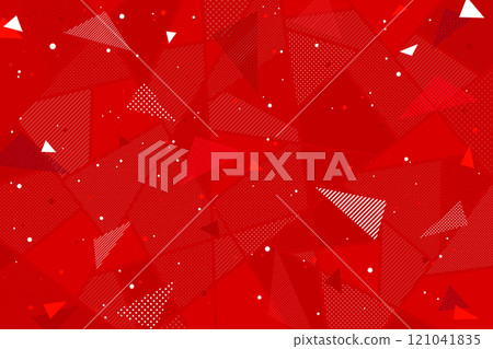 Triangular bright and pop background material Red Orange Event Sale Background Dot Stripe 121041835