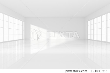 The white empty room, 3d rendering. 121041956