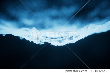Abstract particles with wave pattern, 3d Abstract particles with wave pattern, 3d 121042642