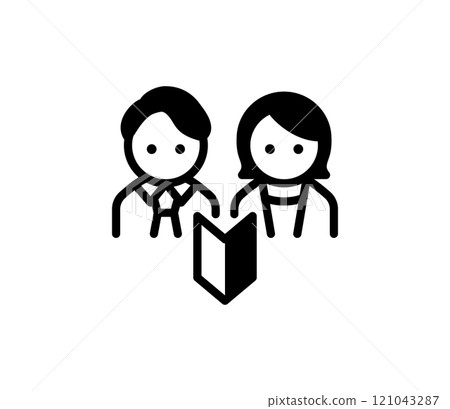 New employee icon illustration vector 121043287
