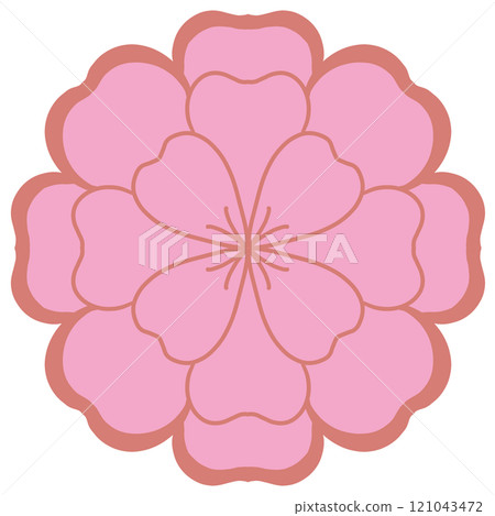 Drawing of flower for decoration work art Drawing of flower for decoration work art 121043472