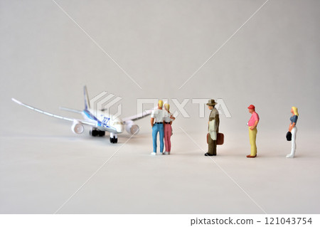 Image of airplane boarding queue Image of airplane boarding queue 121043754