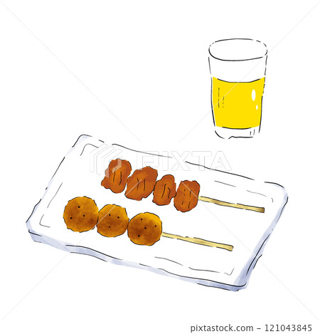 Yakitori illustration Yakitori illustration 121043845