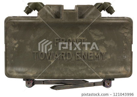 M18 Claymore mine is a directional anti-personnel mine developed for the United States Armed Forces. M18 Claymore mine is a directional anti-personnel mine developed for the United States Armed Forces. 121043996