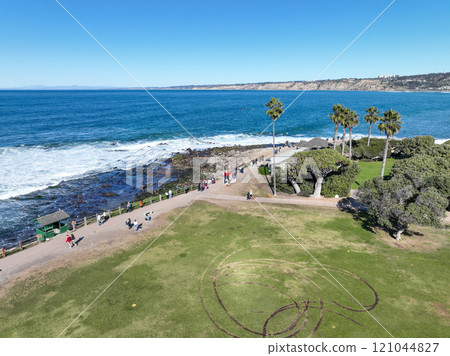Aerial view of the La Jolla coastline, California, USA Aerial view of the La Jolla coastline, California, USA 121044827