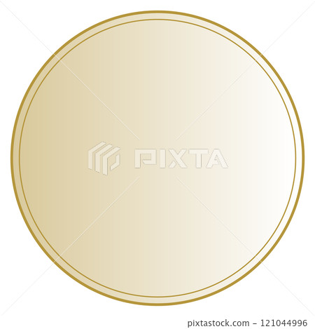 Simple gold circle illustration 121044996