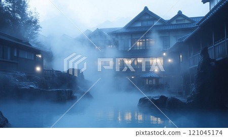 一個燈火通明的澡堂 121045174