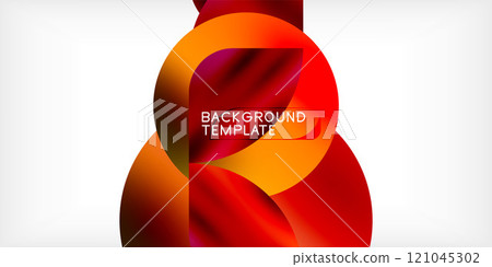 Color geometric shapes background shadow circles Color geometric shapes background shadow circles 121045302