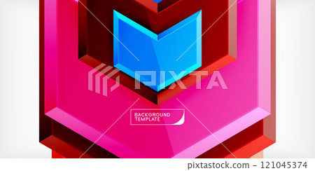 Arrow technology and business concept background. Vector Illustration For Wallpaper, Banner, Background, Card, Book Illustration, landing page 121045374