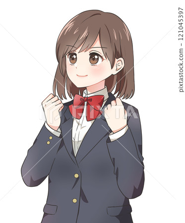 一個有動力的女孩的插圖 121045397