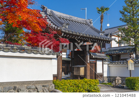 Saihoji Temple surrounded by autumn leaves (Nishigamo, Kita Ward, Kyoto City) 121045488