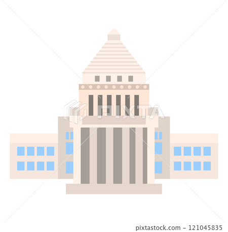議會大廈的向量圖 121045835