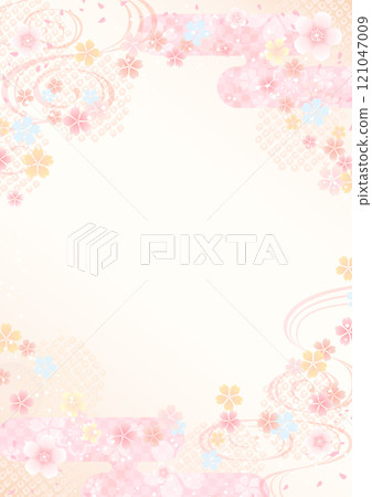 Beautiful japanese pattern background 121047009