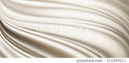 Luxury pearl fabric background 3d render 121047611
