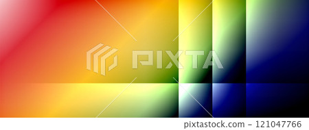 Colorful gradient with lines made of shadow and light. Creative background 121047766