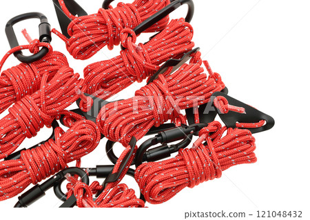 繩子和登山扣 121048432