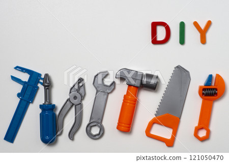Toy tools and DIY images Toy tools and DIY images 121050470