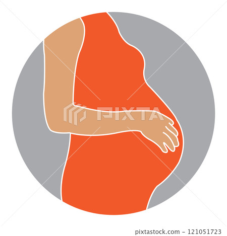 pregnant woman icon pregnant woman icon 121051723