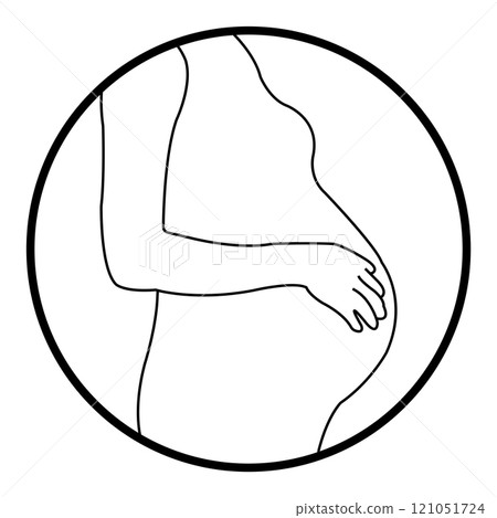 pregnant woman icon pregnant woman icon 121051724