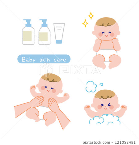 嬰兒保養套裝無線條色 121052481