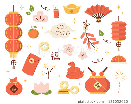 Chinese new year illustrations celebrating traditions festive elements cultural environment colorful viewpoint Chinese new year illustrations celebrating traditions festive elements cultural environment colorful viewpoint 121052610
